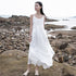 Women Extra Loose Comfortable Linen and Cotton Pure Color Slip Dress