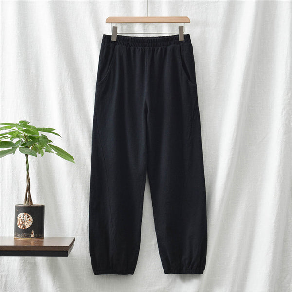 2021 Autumn NEW! Women Sport Style Lantern Leisure Linen and cotton Pants