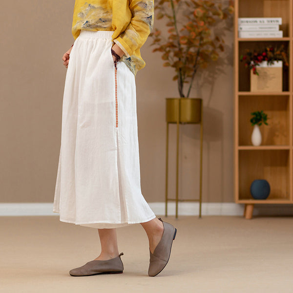 2022 Summer NEW! Women Zen Style Soft Wide Leg Cropped Pants