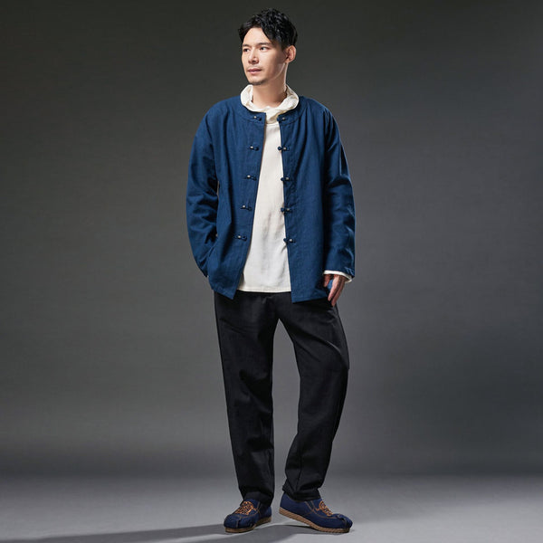 2021 Autumn NEW! Men Retro Style Linen and Cotton Loose Pants