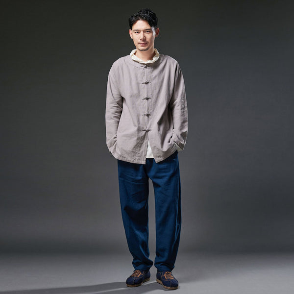 2021 Autumn NEW! Men Retro Style Linen and Cotton Loose Pants