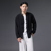 2021 Autumn NEW! Men Asian Style Linen and Cotton Long Sleeve Cardigan Thin Jacket