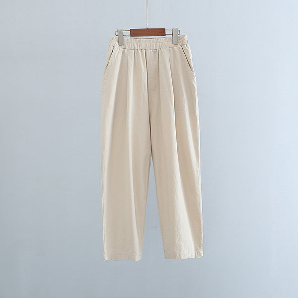 2022 Summer NEW! Women Causal Style Linen and Cotton Pegged Pants