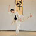 Summer NEW! Women Lantern Style Sand Washed Linen and Cotton Loose KungFu Pants