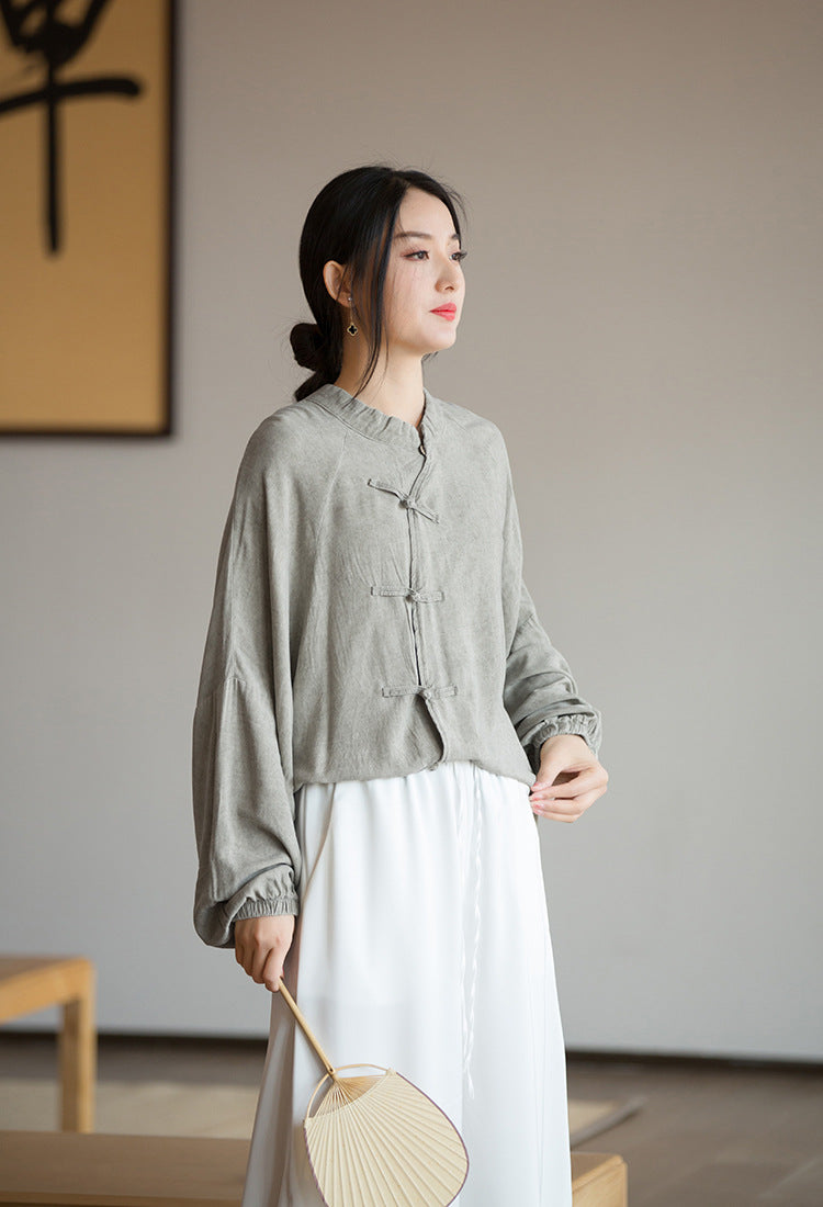 2022 Summer NEW! Women Chinese Style Linen and Cotton Chinese