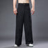 2022 Summer NEW! Men Ethnic Style Linen and Cotton Wide Leg Pants