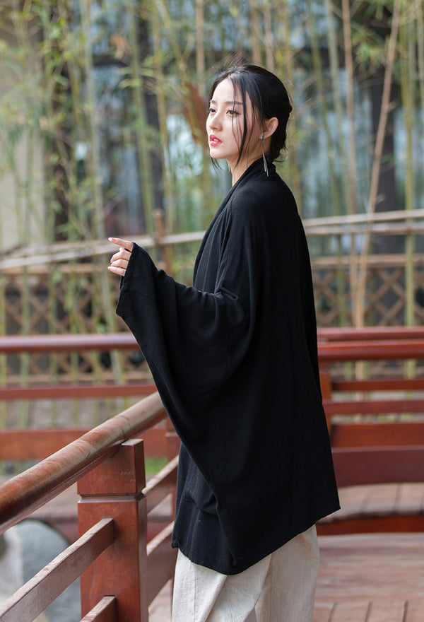 2022 Summer NEW! Women Linen and Cotton Loose Thin Zen Style Long Coat