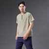 Men Causal Style Linen and Cotton Short Sleeve Tops