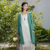 2022 Summer NEW! Women Causal Style Linen and Cotton Long Light Cardigan