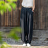 2021 Autumn NEW! Women Modern Causal Lantern Style Loose Linen and Cotton Pants