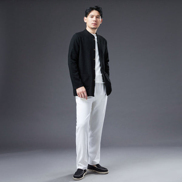 2022 Summer NEW! Men Causal Style Linen and Cotton Long Sleeve Simple Shirts