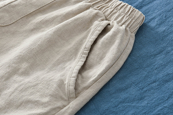 Women Lantern Style Linen and Cotton Causal Loose Pants