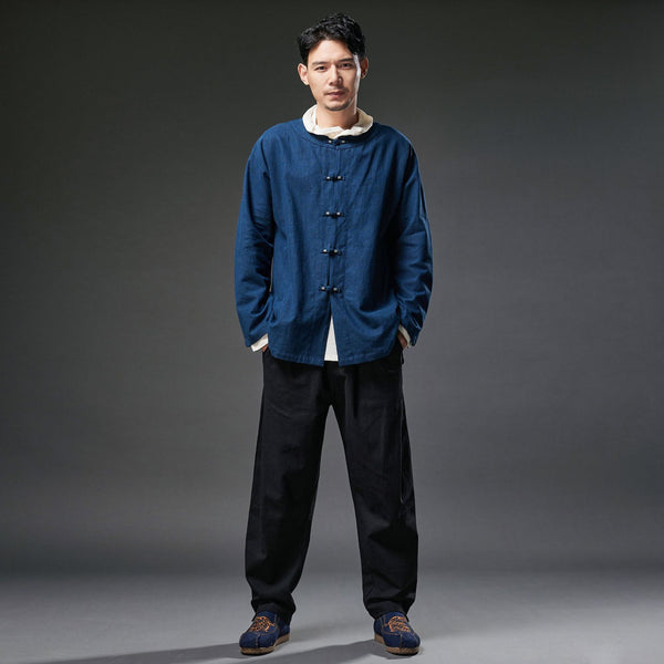 2021 Autumn NEW! Men Retro Style Linen and Cotton Loose Pants