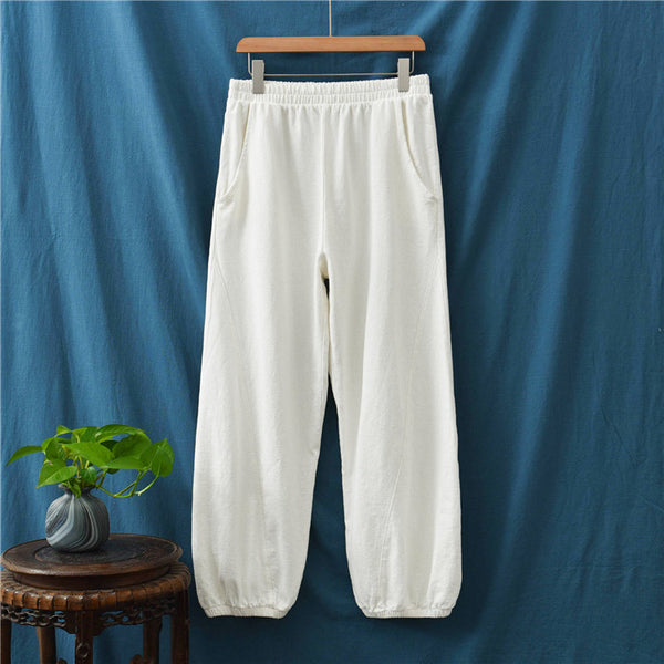 2021 Autumn NEW! Women Sport Style Lantern Leisure Linen and cotton Pants