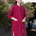 Summer NEW! Women Linen and Cotton Loose Causal Style Cardigan Thin Middle Sleeves Coat