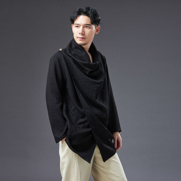 2022 Summer NEW! Men Modern Style Linen and Cotton Long Sleeve Shirts
