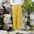 2022 Summer NEW! Women Causal Style Linen and Cotton Pegged Pants