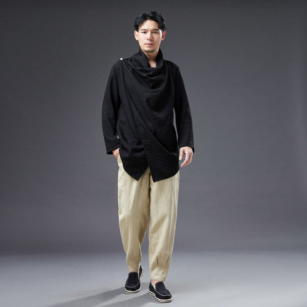 2022 Summer NEW! Men Modern Style Linen and Cotton Long Sleeve Shirts