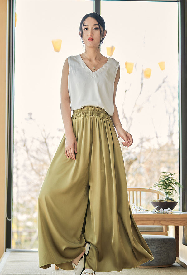 2022 Summer NEW! Women Modern Style Wide Leg Pants