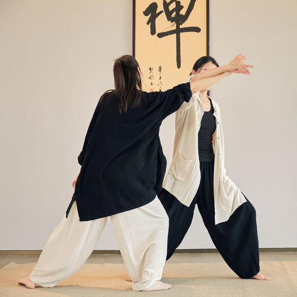 2022 Summer NEW! Women Linen and Cotton Loose Thin Zen Style KungFu Jacket