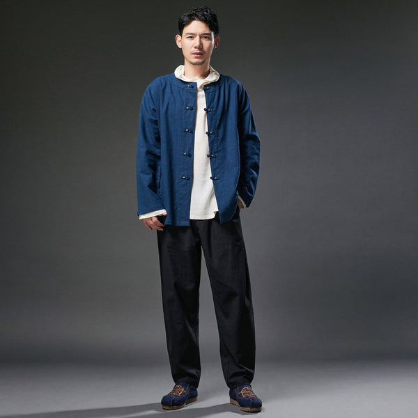 2021 Autumn NEW! Men Retro Style Linen and Cotton Loose Pants