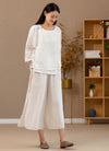 2022 Summer NEW! Women Zen Style Soft Wide Leg Cropped Pants