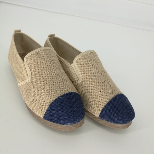 Simple Pure Natural Linen Slip Shoes