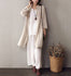 Women Leisure Tunic Style Linen and Cotton Shirt Type Coat