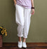 Women Soft Linen and Cotton Casual Pants