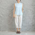 Women Cotton and Linen Asian Style Retro Art Buckle Vest
