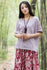 Original Retro Women Cotton and Linen Short Sleeve T-shirt