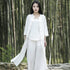 Women Asian KungFu Style Linen and Cotton Coat