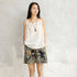 Women Printed Linen and Cotton Casual Shorts