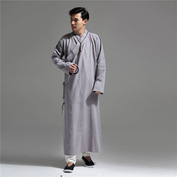 30% Sale!!! Men Asian Zen Style Long Linen and Cotton Tunics