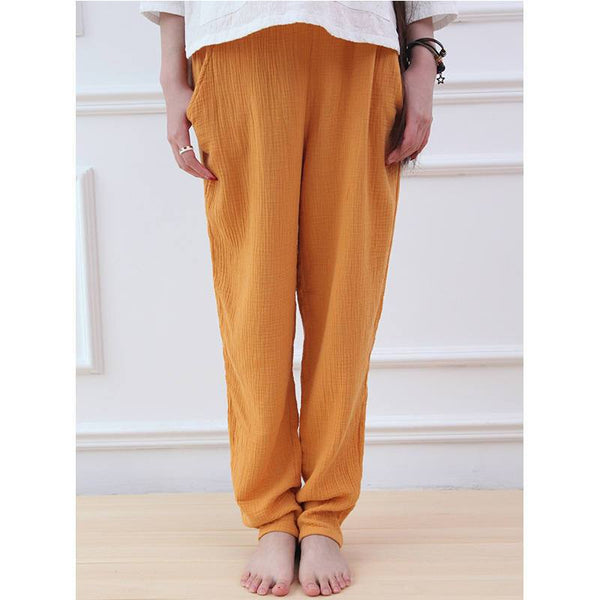 30% Sale!!! Women Simple Casual Linen and Cotton Pants