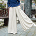 Women Casual Cotton and Linen Yoga Wide Leg Pants
