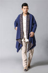 Men Eastern Style Double-sided Linen and Cotton Shrugs Ponchos