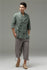 Men Casual Loose Three Buckle Asymmetrical Linen and Cotton T-shirt Tops