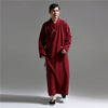 Men Asian Zen Style Long Linen and Cotton Tunics
