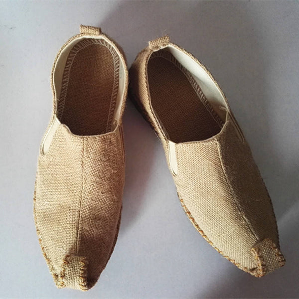 Simple Pure Natural Linen Shoes