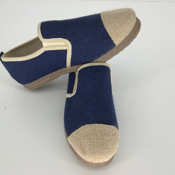 Simple Pure Natural Linen Slip Shoes