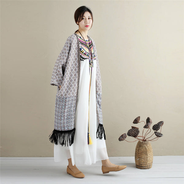 Eastern Style Women Sleeveless Ankle Length Embroidery Chiffon Dress