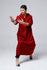 Men Pullover Loose Coat KungFu Style Linen and Cotton Long Tunics Hoodies
