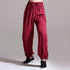 Men Casual Pure Color Loose Cotton and Linen Chinese KungFu Pants