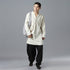 Men Asian Zen Style Long-sleeved Linen and Cotton Tunics