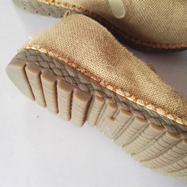 Simple Pure Natural Linen Shoes