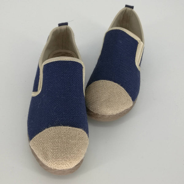 Simple Pure Natural Linen Slip Shoes