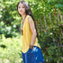 Women cotton and linen Sleeveless summer thin loose vest style t-shirt with pocket