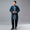 Men Ethnic Tunics Style Hangfu Kungfu Zen Style Men Linen and Cotton Tops