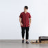 Men Casual loose Round Neck Short Sleeve Hanfu Kungfu Linen and Cotton Tops